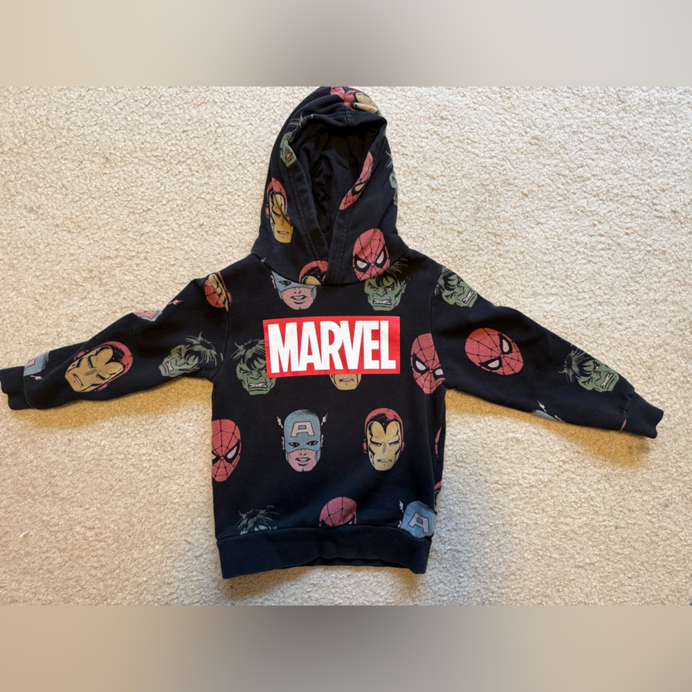 Marvel x H&M Black Hoodie Size 5T/6